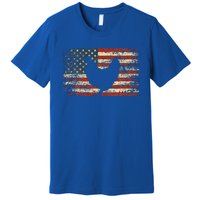 4th Of July Chicken Patriotic American Flag Premium T-Shirt