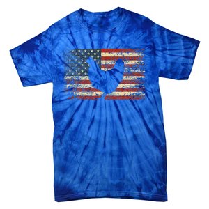 4th Of July Chicken Patriotic American Flag Tie-Dye T-Shirt