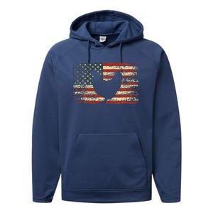 4th Of July Chicken Patriotic American Flag Performance Fleece Hoodie