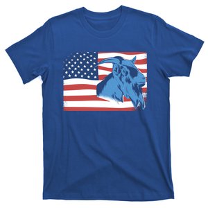 4th Of July American Flag Patrioticic Goat Cool Gift T-Shirt