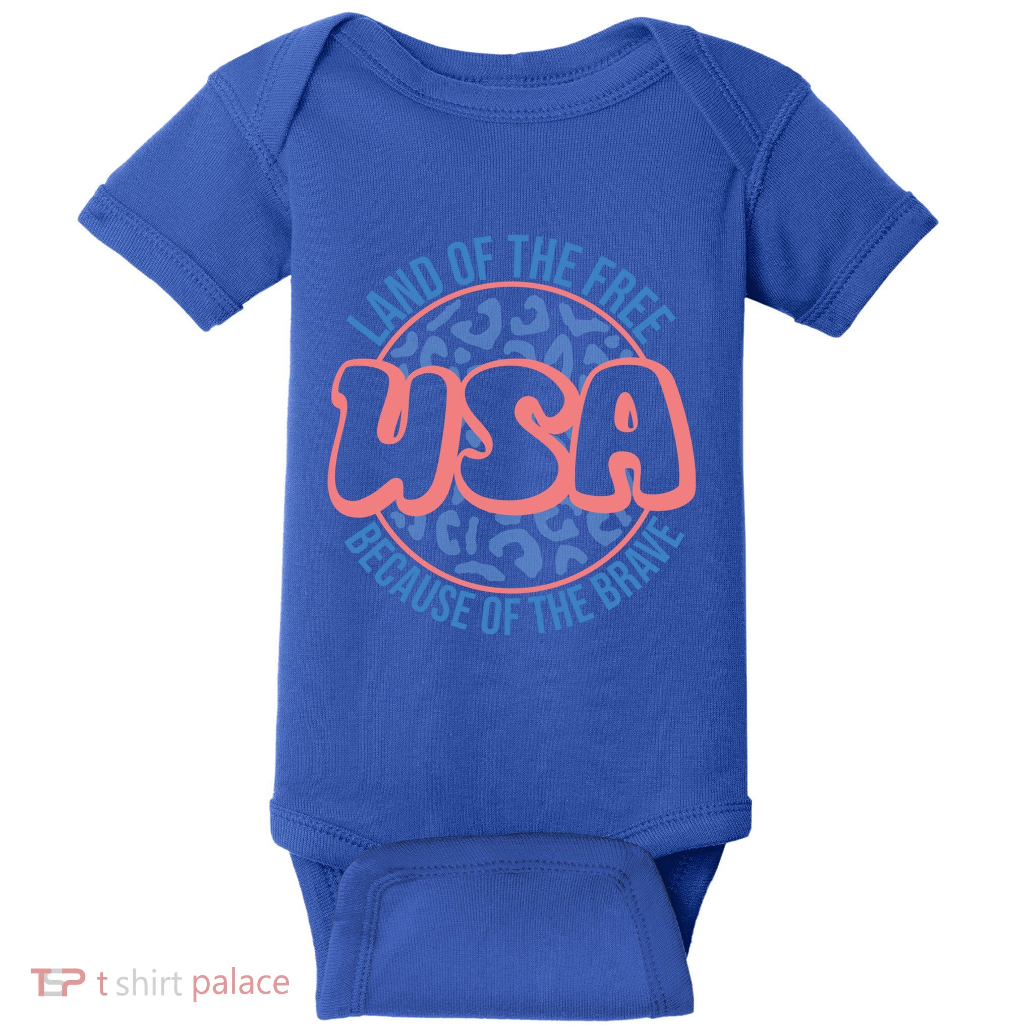 4th Of July Land Of The Free Because Of The Brave Usa Gift Baby Bodysuit