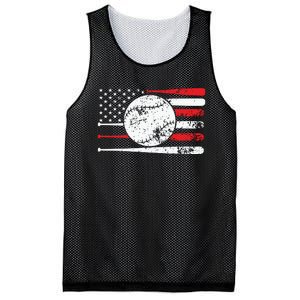 4th Of July Baseball American Flag Mesh Reversible Basketball Jersey Tank