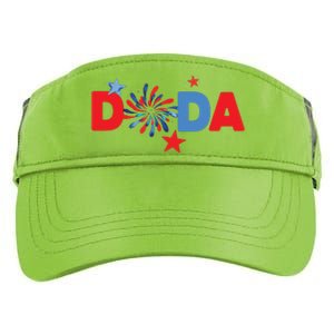 4th Of July Birthday Matching One Little Firecracker Adult Drive Performance Visor