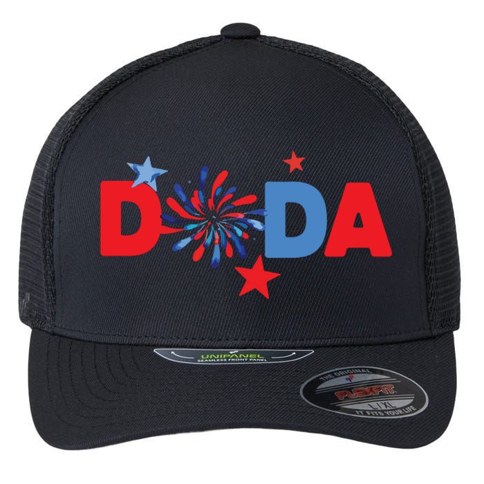 4th Of July Birthday Matching One Little Firecracker Flexfit Unipanel Trucker Cap