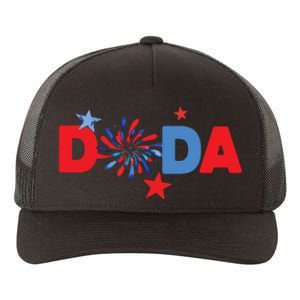 4th Of July Birthday Matching One Little Firecracker Yupoong Adult 5-Panel Trucker Hat