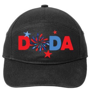 4th Of July Birthday Matching One Little Firecracker 7-Panel Snapback Hat