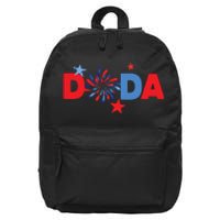 4th Of July Birthday Matching One Little Firecracker 16 in Basic Backpack