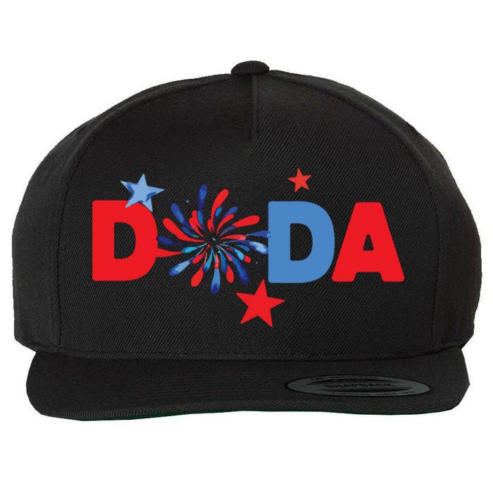 4th Of July Birthday Matching One Little Firecracker Wool Snapback Cap