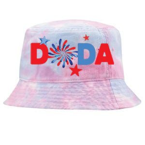 4th Of July Birthday Matching One Little Firecracker Tie-Dyed Bucket Hat