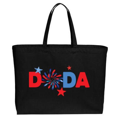 4th Of July Birthday Matching One Little Firecracker Cotton Canvas Jumbo Tote