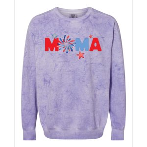 4th Of July Birthday Matching One Little Firecracker Colorblast Crewneck Sweatshirt