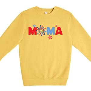 4th Of July Birthday Matching One Little Firecracker Premium Crewneck Sweatshirt