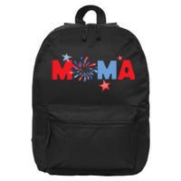 4th Of July Birthday Matching One Little Firecracker 16 in Basic Backpack