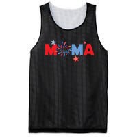 4th Of July Birthday Matching One Little Firecracker Mesh Reversible Basketball Jersey Tank