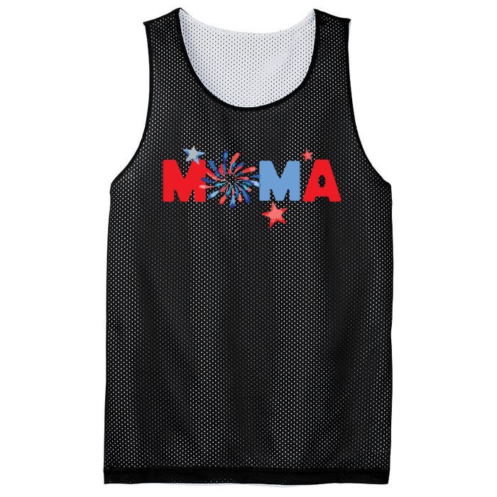 4th Of July Birthday Matching One Little Firecracker Mesh Reversible Basketball Jersey Tank