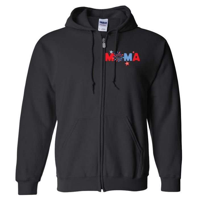 4th Of July Birthday Matching One Little Firecracker Full Zip Hoodie