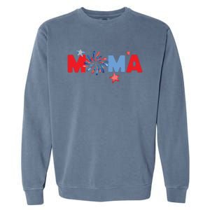 4th Of July Birthday Matching One Little Firecracker Garment-Dyed Sweatshirt