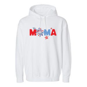 4th Of July Birthday Matching One Little Firecracker Garment-Dyed Fleece Hoodie