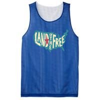 4th Of July Map Of The Usa Land Of The Free Meaningful Gift Mesh Reversible Basketball Jersey Tank