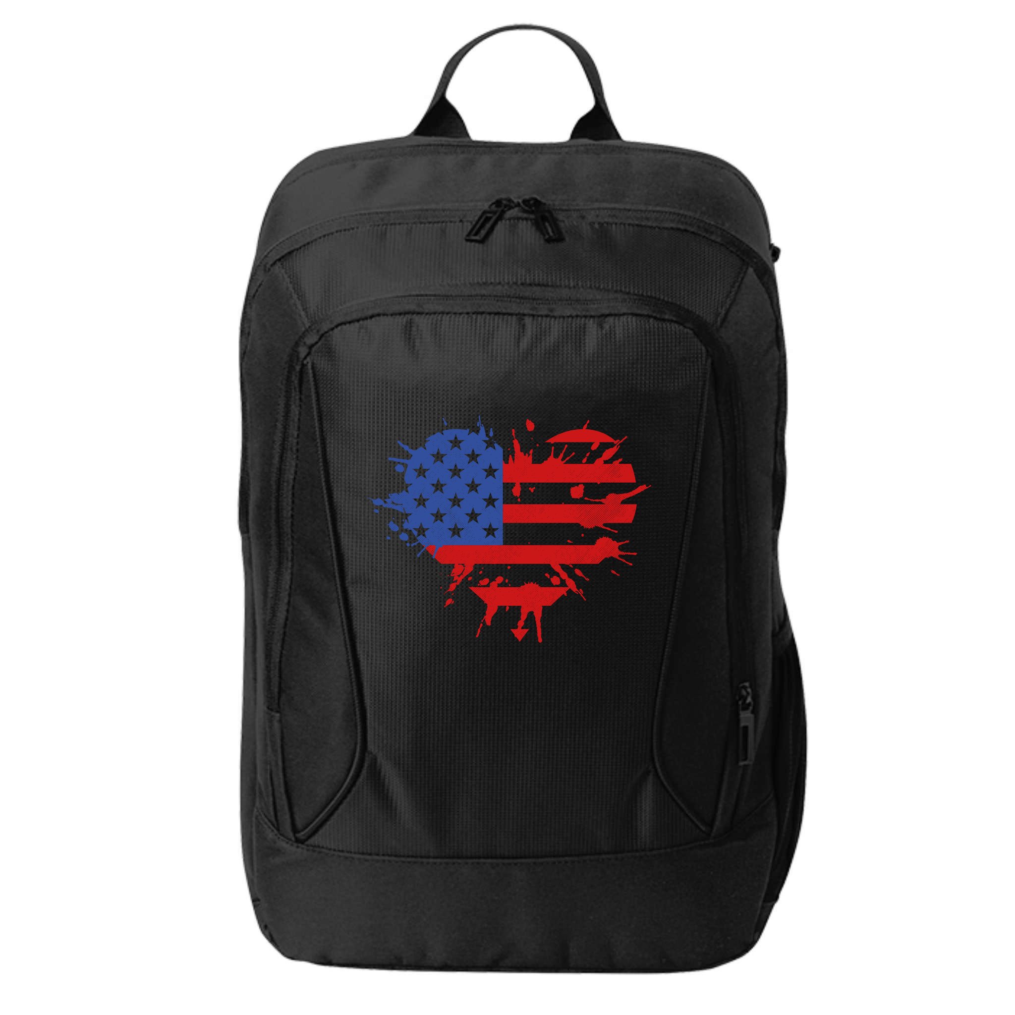 4th Of July American Flag Patriotic I Heart The USA City Backpack