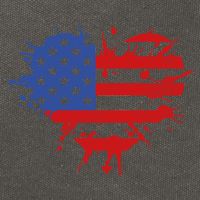 4th Of July American Flag Patriotic I Heart The USA Cotton Canvas Backpack