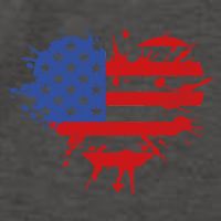 4th Of July American Flag Patriotic I Heart The USA Vector Backpack