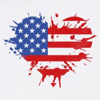 4th Of July American Flag Patriotic I Heart The USA Cooling Performance Crew T-Shirt