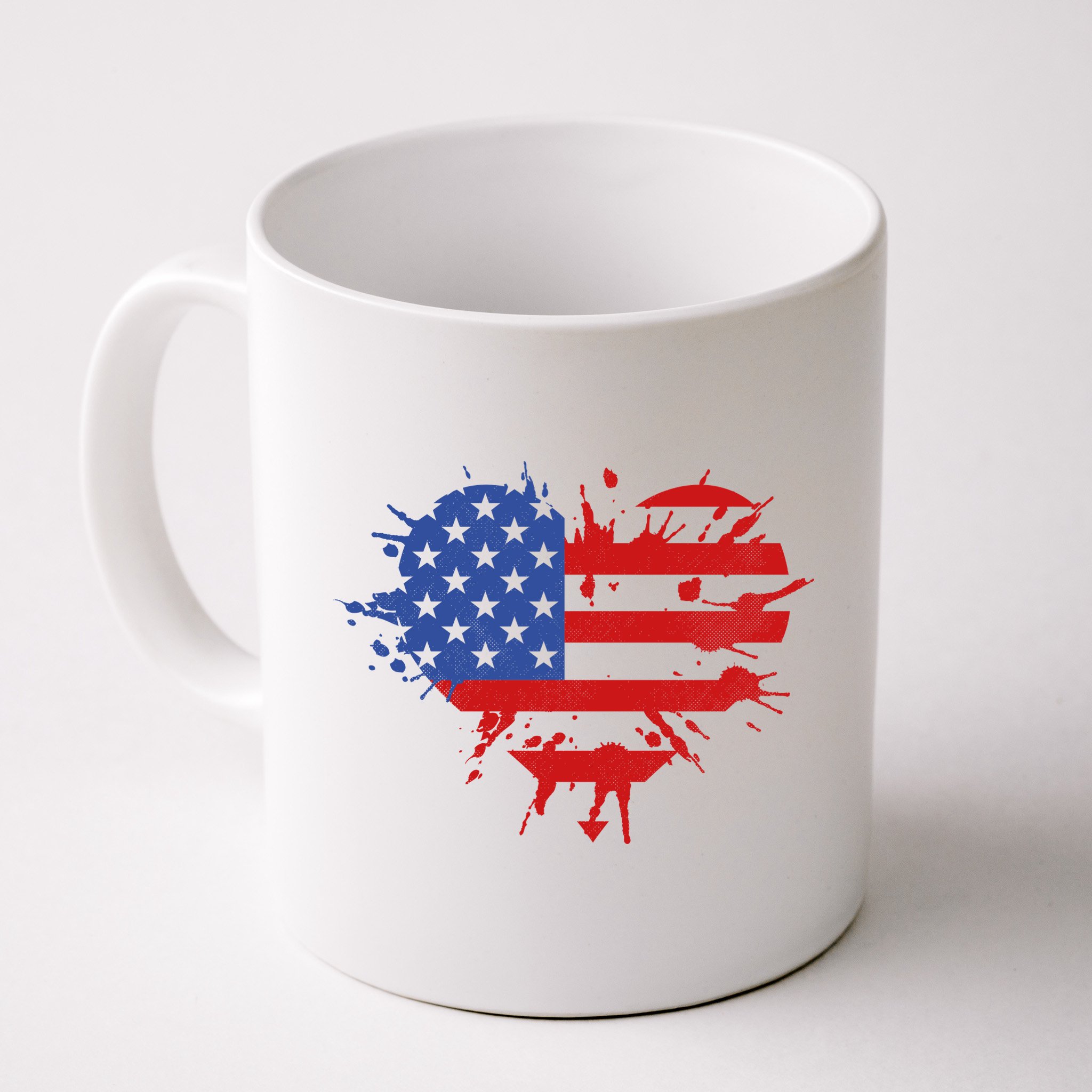 4th Of July American Flag Patriotic I Heart The USA Mug