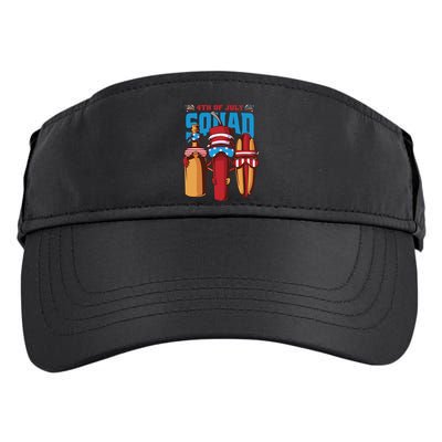 4th Of July Squad Adult Drive Performance Visor