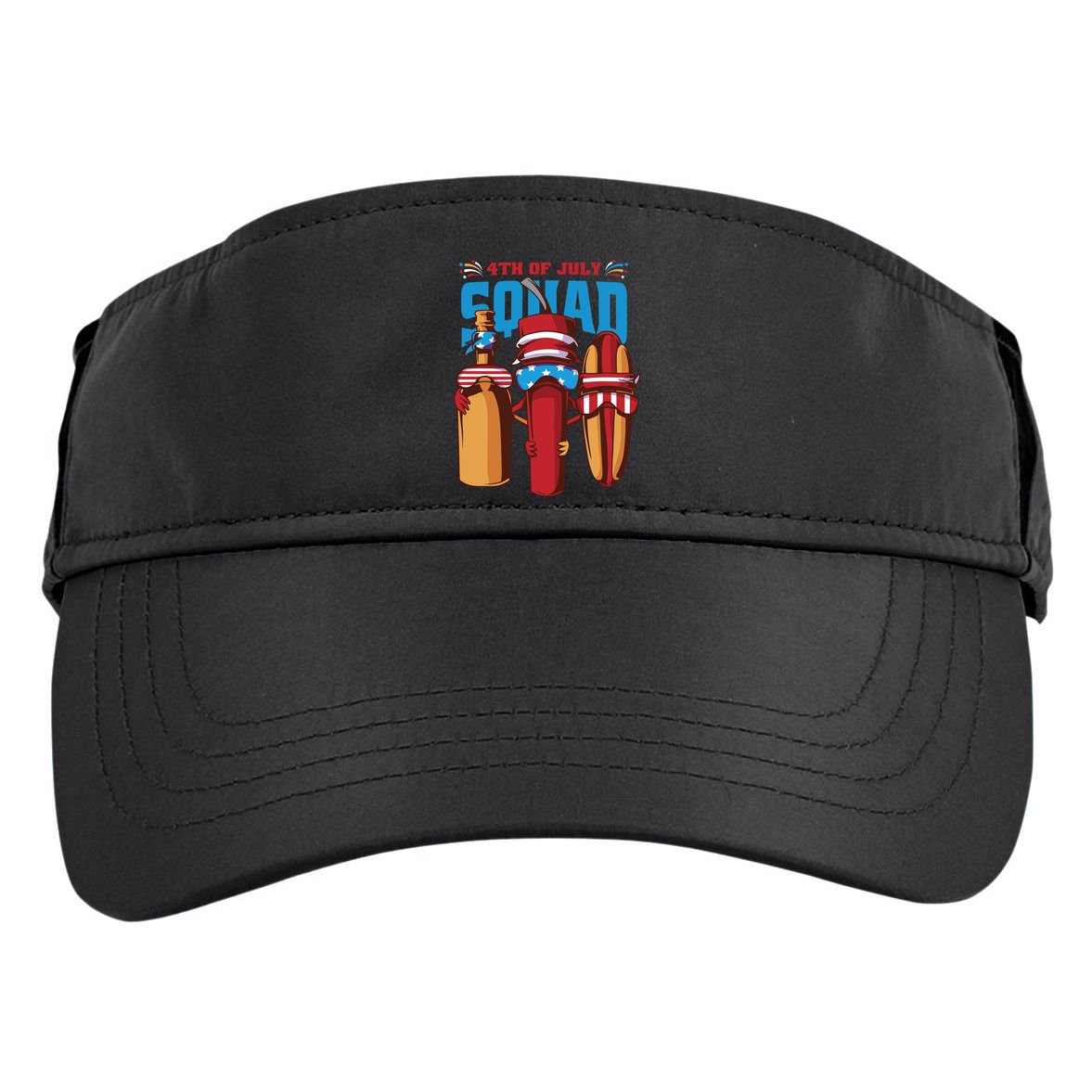 4th Of July Squad Adult Drive Performance Visor