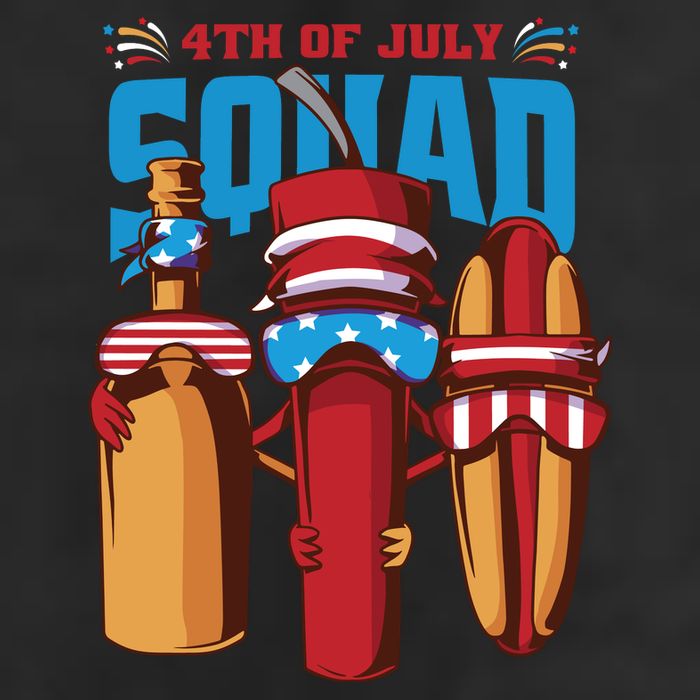 4th Of July Squad Adult Drive Performance Visor