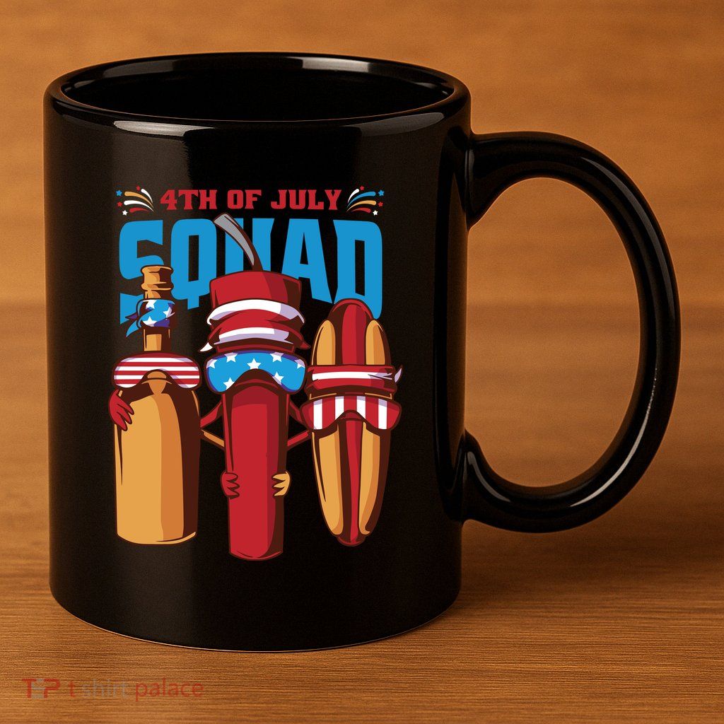 4th Of July Squad 11oz C Handle Ceramic Mug
