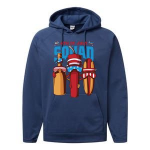 4th Of July Squad Performance Fleece Hoodie