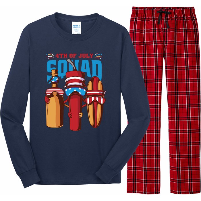 4th Of July Squad Long Sleeve Pajama Set