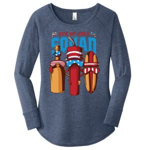 4th Of July Squad Women's Perfect Tri Tunic Long Sleeve Shirt