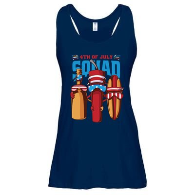 4th Of July Squad Ladies Essential Flowy Tank