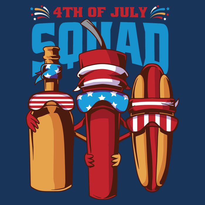 4th Of July Squad 16 in Basic Backpack