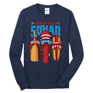 4th Of July Squad Tall Long Sleeve T-Shirt