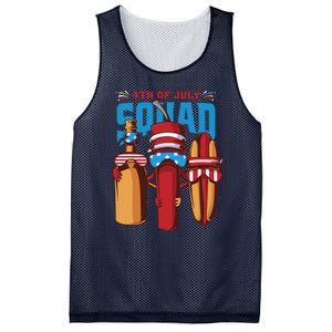 4th Of July Squad Mesh Reversible Basketball Jersey Tank