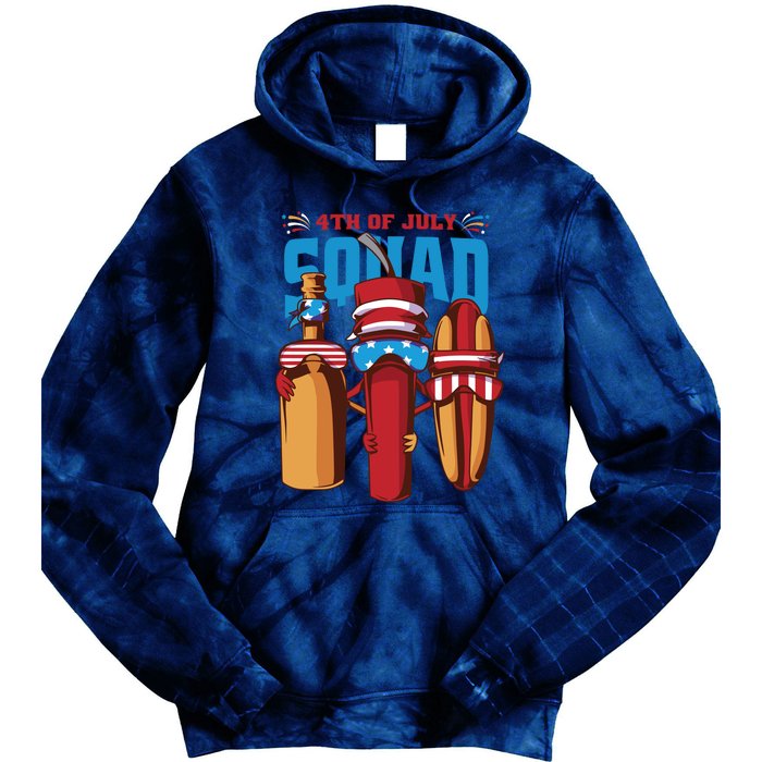 4th Of July Squad Tie Dye Hoodie