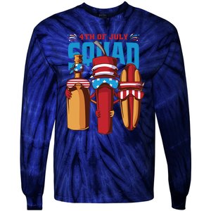 4th Of July Squad Tie-Dye Long Sleeve Shirt