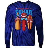 4th Of July Squad Tie-Dye Long Sleeve Shirt