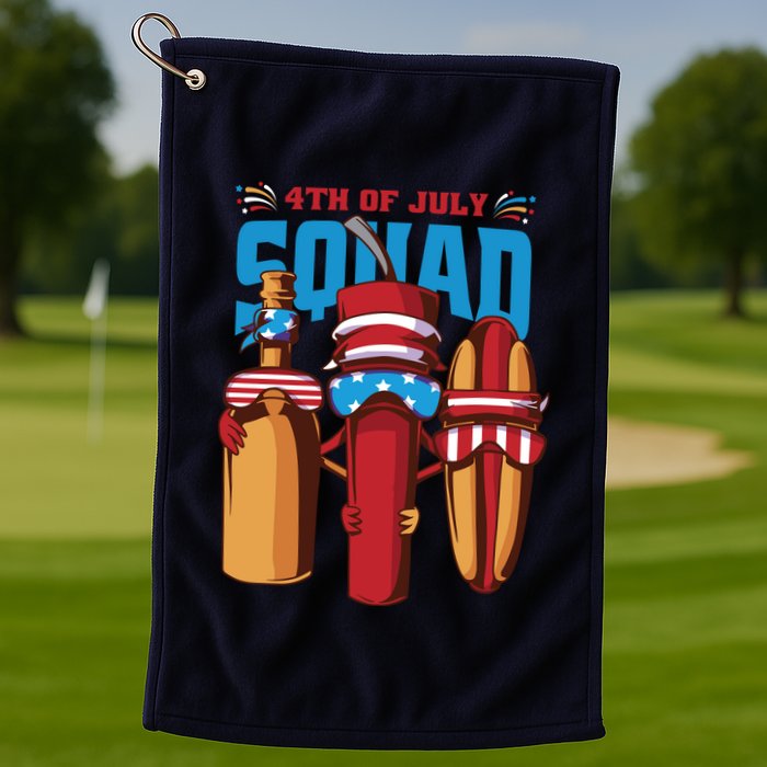 4th Of July Squad Golf Towel