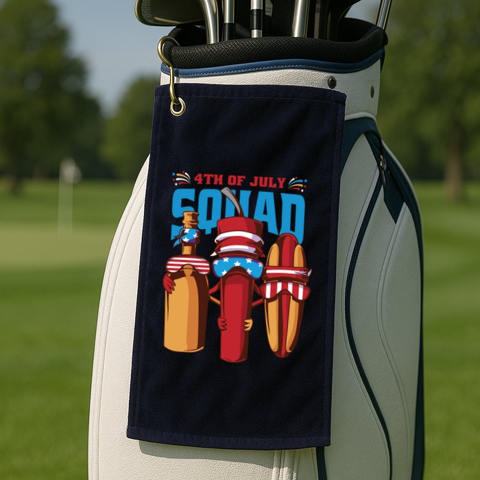 4th Of July Squad Golf Towel