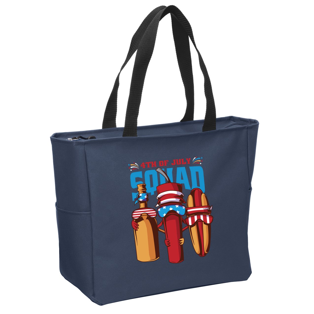 4th Of July Squad Zip Tote Bag