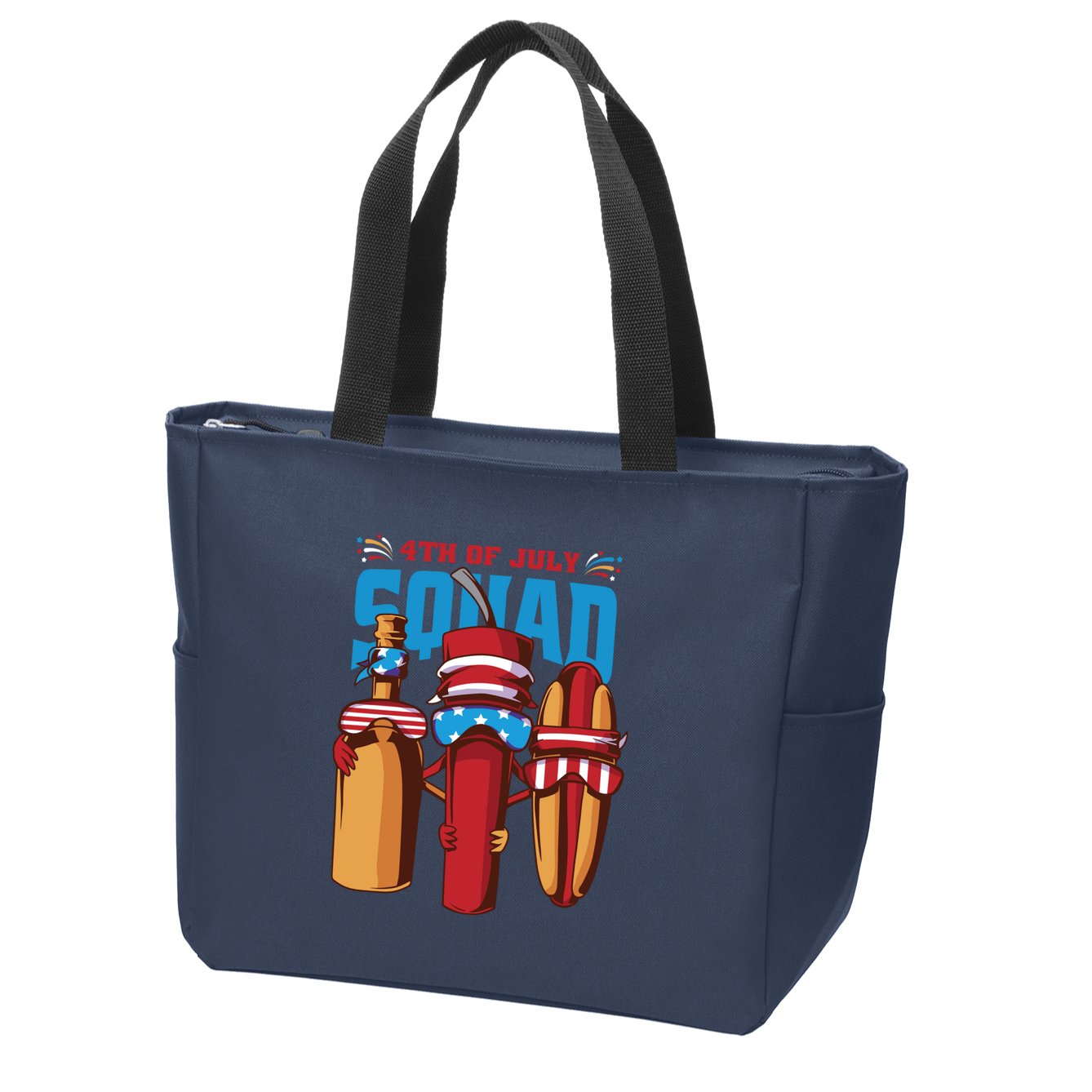 4th Of July Squad Zip Tote Bag