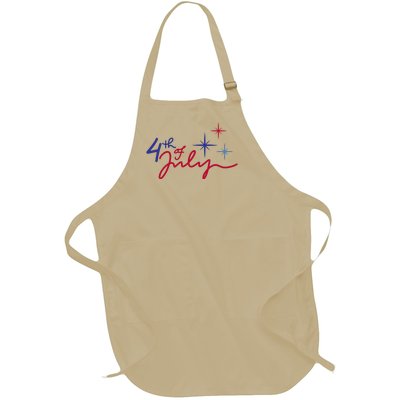 4th Of July Celebration Cute Full-Length Apron With Pockets