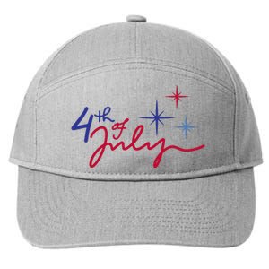 4th Of July Celebration Cute 7-Panel Snapback Hat