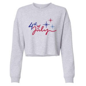 4th Of July Celebration Cute Cropped Pullover Crew