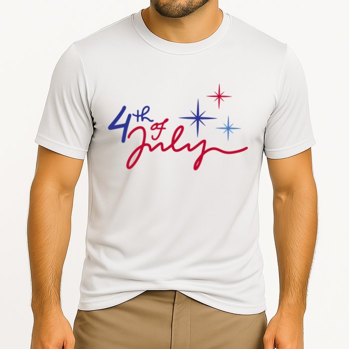4th Of July Celebration Cute Cooling Performance Crew T-Shirt